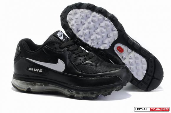 Nike Air Max 90+Air max 2009 Running Shoes White Black