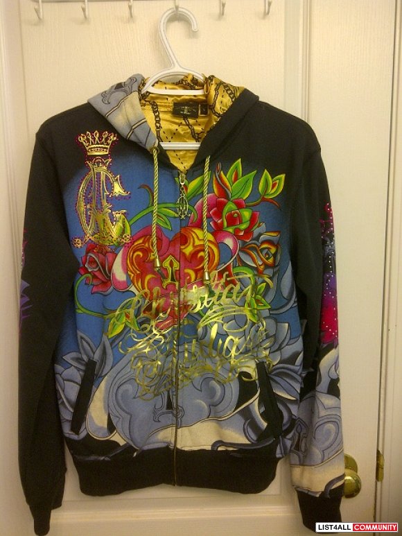 christian audigier zip up hoodie