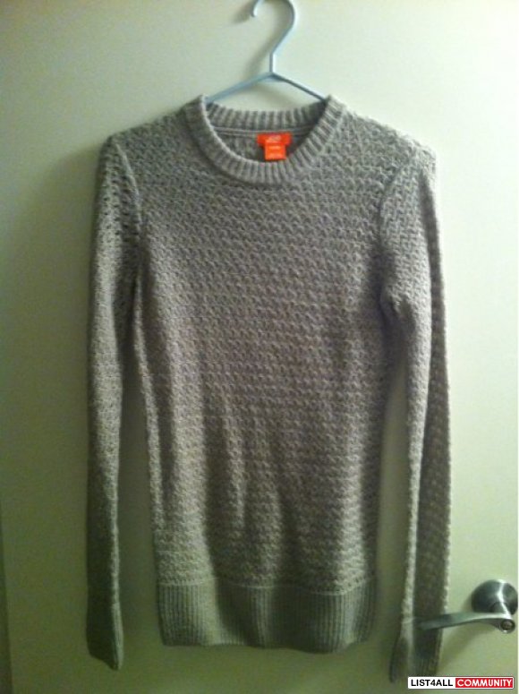 JOE FRESH heather gray sweater XS